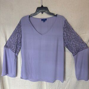 Apt.9 Lace Bell Sleeve Top